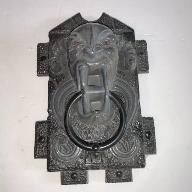 Vtg Halloween 1997 Gargoyle Animated Paper Magic Group Light Up Door Knocker