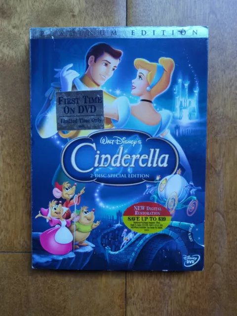 2005 Disneys Cinderella 2 Disc Special Platinum Edition DVD