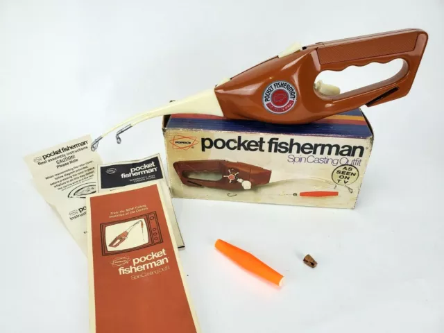 VINTAGE POPEIL'S POCKET Fisherman Spin Casting Outfit with