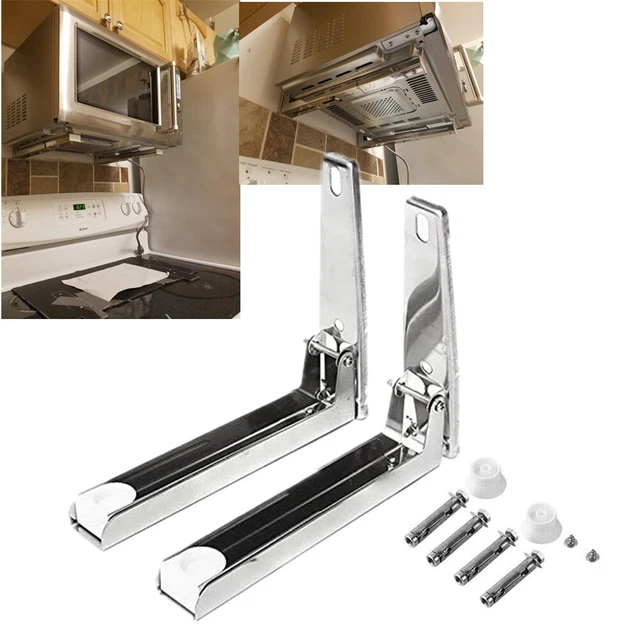 STAINLESS STEEL MICROWAVE Oven Stands Folding Extendable Wall Mount