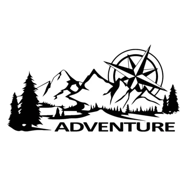 Motorhome Camper Van / Caravan / Stickers / Decal / Graphic / Vanlife Mountains