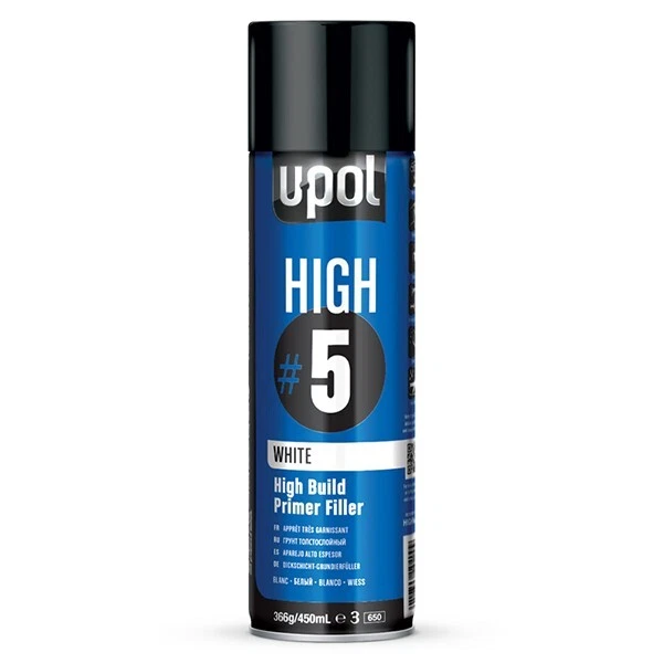U-pol High #5 Grundierung GRAU 450ml Aerosol High Build UPOL BESTPREIS