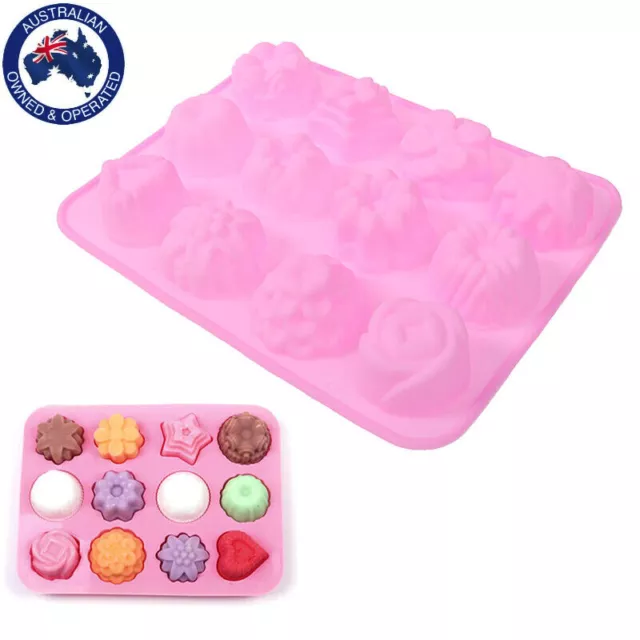 Cake Baking Flower Shaped Silicone Mould DIY Handmade Candle Soap Moulds Mold