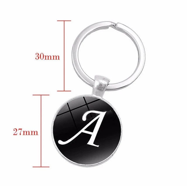 Initial  Keyring Initial Key Chain Stocking Filler Gift For Dad Mum Sister Bro