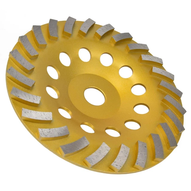 Turbo Diamond Cup Wheel - 180mm Fast Cut for Masonry Grinder