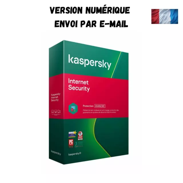 Kaspersky Internet Security 2024 10 PC 1 an VERSION COMPLÈTE /mise à niveau 2023