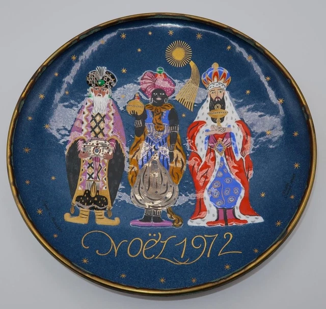 Pendentif Signé B. Bonhomme - Émaux D’Art De Limoges Sur Cuivre - Occasion - Pièce Unique