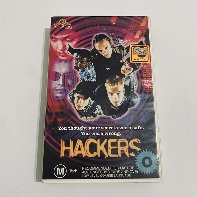 HACKERS (VHS, 1995) Cult Classic 90s Movie RARE Aus Copy VHS Video Tape ...