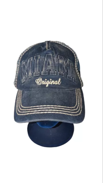 Robin Ruth Adjustable Miami Original Mesh Back Baseball Hat Cap Embroidered