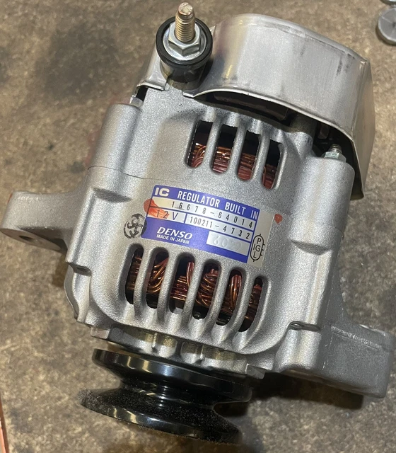 GENUINE DENSO / Kubota 40 amp Alternator 3 Pin Plug Type KitCar Racing