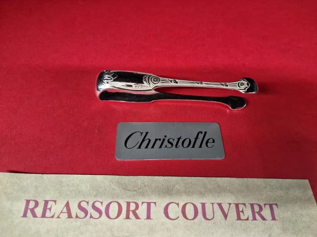 Pince à Sucre Christofle Delafossé – Métal Argenté – Orfèvrerie Française – 12,5 Cm – Occasion