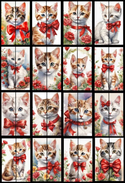 Chat :  Lot 32 Marque Page Serie 16 Puzzle