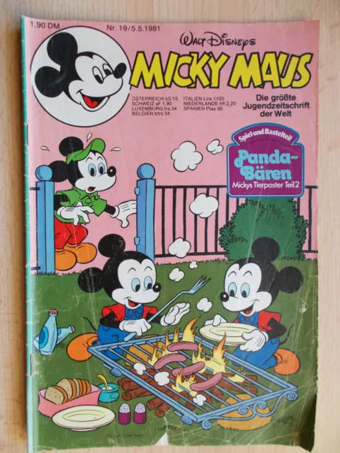 Comics , Micky Maus Hefte, Nr. 19  / Jahrgang 1981 , Walt Disneys , Ehapa