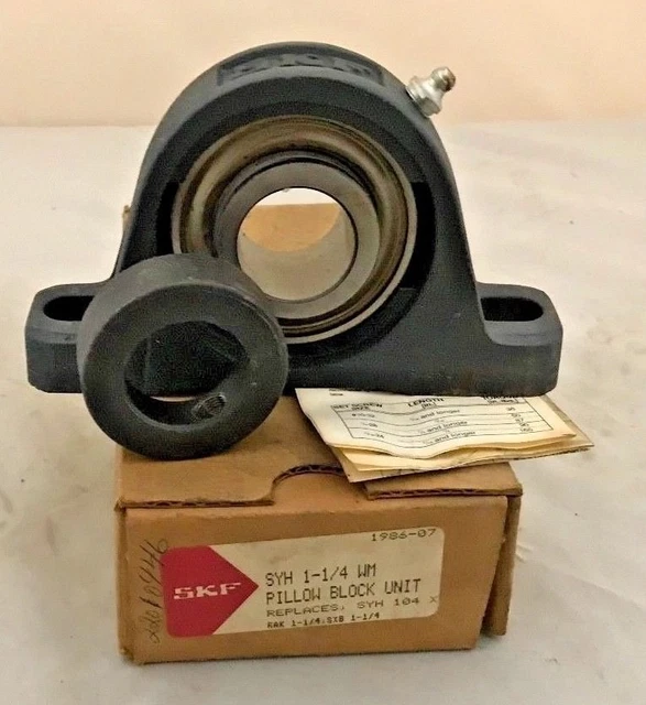 NEW SKF UNIT Pillow Block Bearing 1 1/4” Shaft (Model Replaces SYH