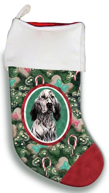 Christmas Stocking - Blue Belton English Setter 11469