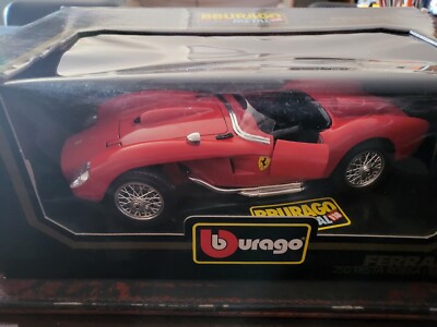 lim Burago FERRARI 250 TESTA ROSSA 1957 # 21 jaune 1/18 BURAGO 3007 pour FF40 éd 1500 
