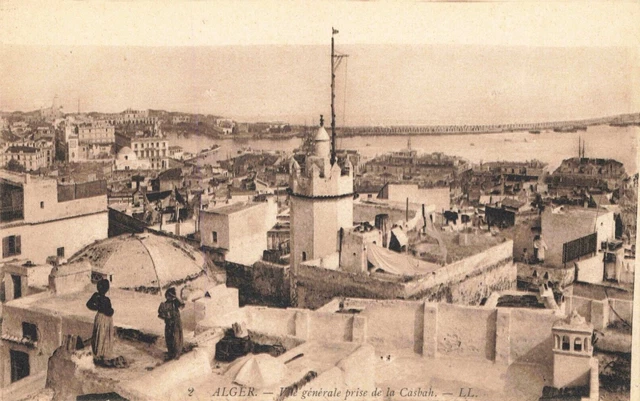 Postcard Algiers General View From Casbah Alger Algeria