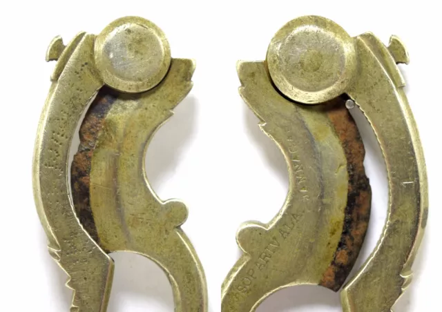 Old Solid Brass Walnut Cutter Indian Antique Collectible Kitchen Tool.i12-217 3