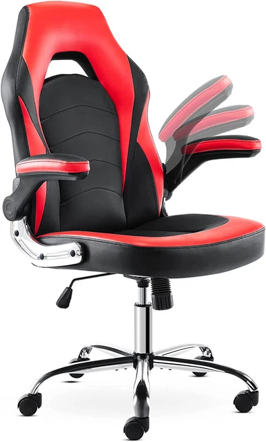 Gaming Chair - Ergonomic Office Chair Desk Chair with Flip-Up Armrest and Height