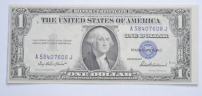 1935-F Silver Certificate $1 Blue Seal - Uncirculated US Paper Money Unc 2