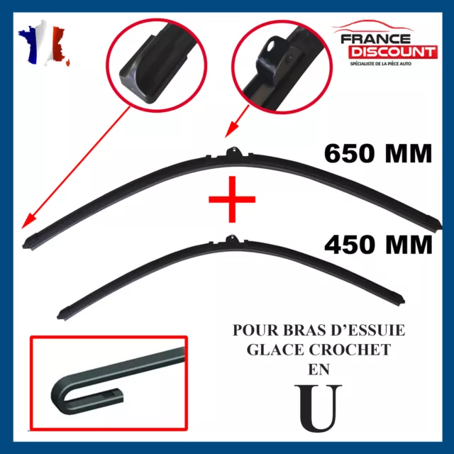 Balais d'Essuie Glace Plat Avant 650 + 450 mm pour RENAULT ESPACE III (JE0_)