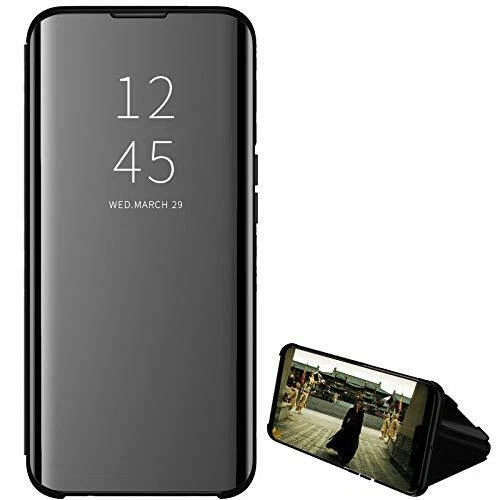 Pour LG VELVET 5G HOUSSE ETUI COQUE NOIR RABAT MIROIR CLEAR VIEW FLIP CASE