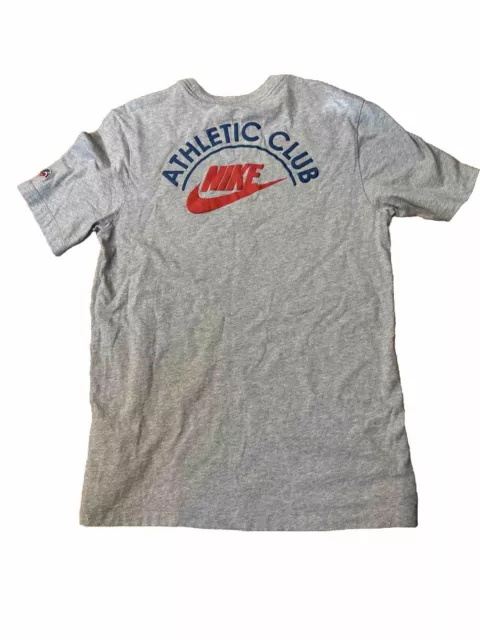 Rare Nike Athletic Club T Shirt Gray Mens Medium Great Condition Very Clean