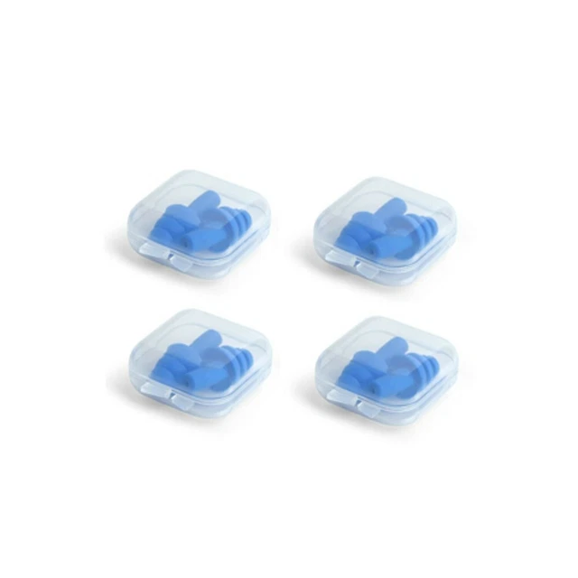 Bouchonc D'Oreilles 10 Paire + 10 Boxe Bleu Silikon-Ohrstöpsel Lärm-gehörschutz