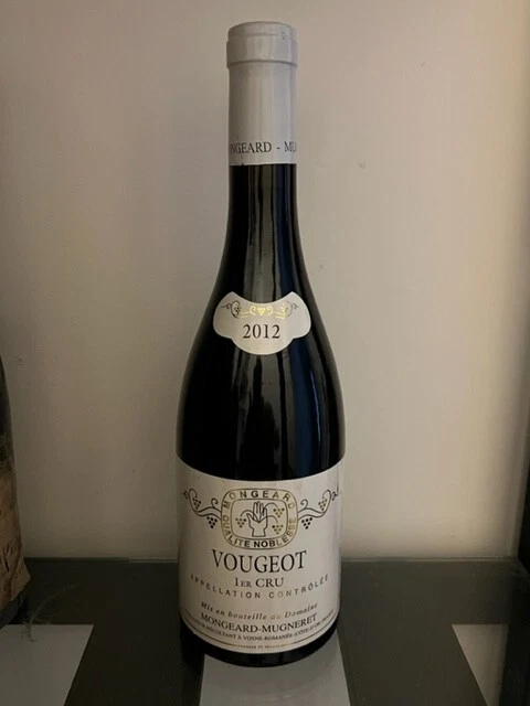 1 CLOS DE VOUGEOT 2012 1er Cru Domaine MONGEARD-MUGNERET Top niveau