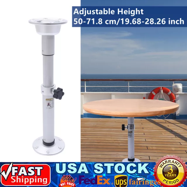 RV Adjustable Height Table Pedestal Detachable for Caravan Motorhome Marine Boat