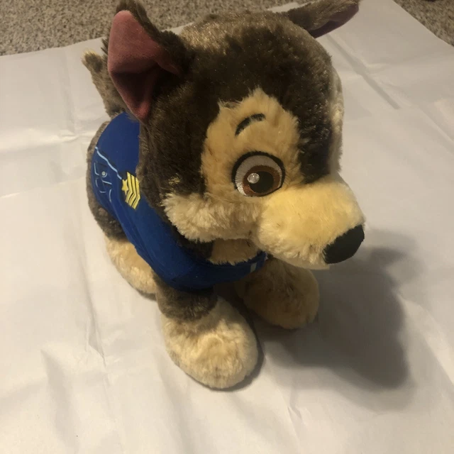 NICK JR. BUILD A Bear Chase Paw Patrol Talking Plush Stuffed Brown Dog
