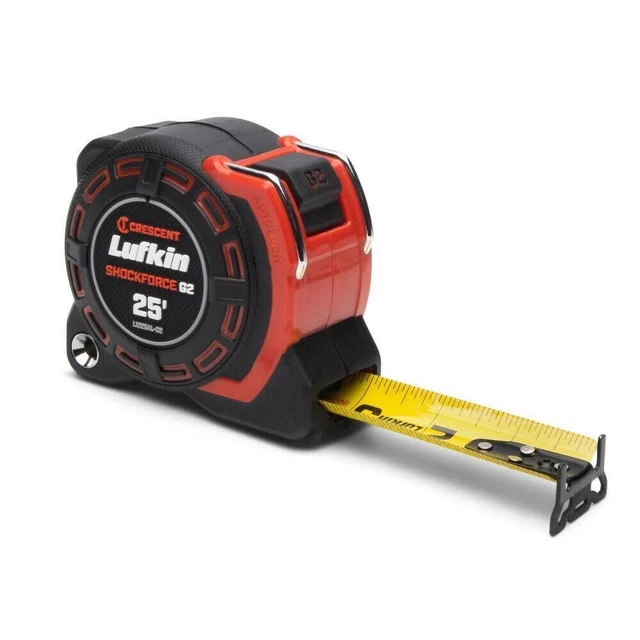 Cinta medida de bloqueo automático Crescent Lufkin L1225ALCME 1-1/4"" X 8M/26' Shockforce G2