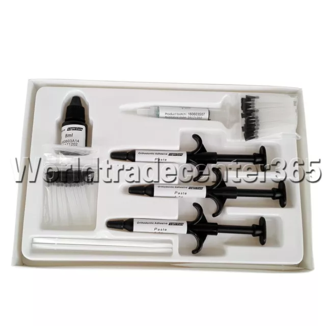 Dental Orthodontic Bonding Bracket Braces Light Cure Primer Adhesive Syringes