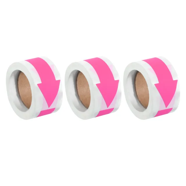 Adesivo freccia 2,8x1,2", 450 pz decalcomania codifica colore adesiva, rosa fluorescente