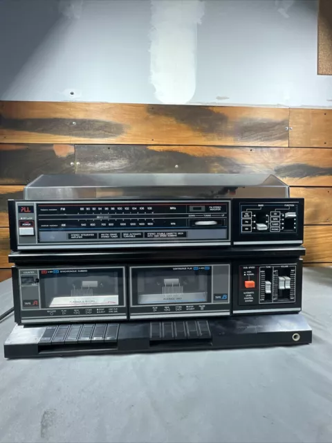 Sanyo GXT-707A Stereo System Dual Cassette Turntable & AM/FM Radio Receiver Only