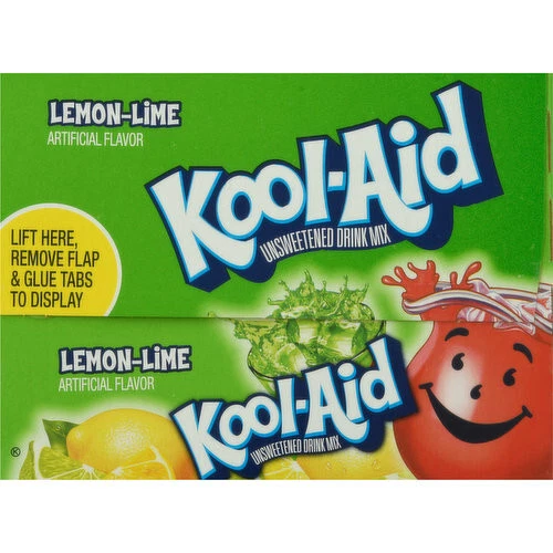 KOOLAID SOFT DRINK Mix Delicious LemonLime Unsweetened (48 Pack) 24.