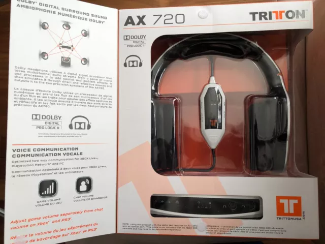 Tritton AX180 Gaming Headset Triton Headphones AX 180 Only - No Microphone  NEW