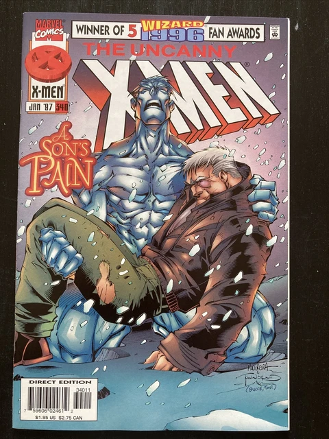 UNCANNY X-MEN Vol.1 #340 (January 1997, Marvel Comics) - Direct Edition
