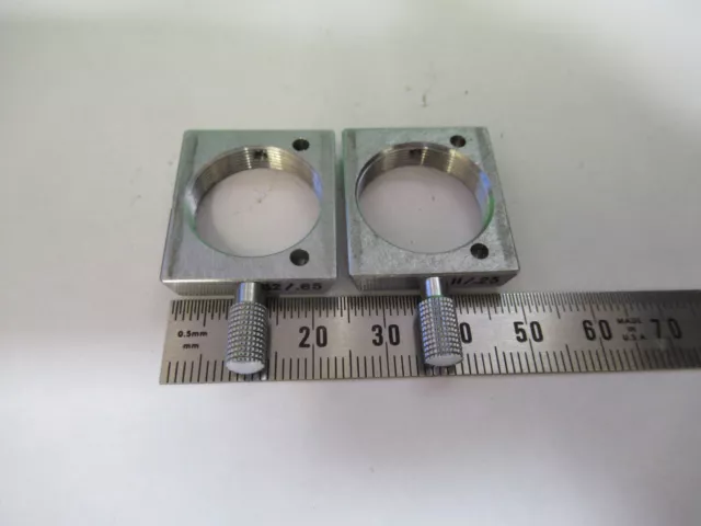 Microscope Part Reichert Austria Objective Brass Holders As Pictured #H3-A-54