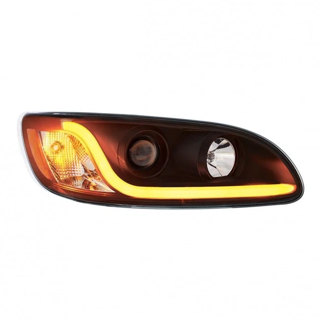 Peterbilt 300 Series Blackout Projection Headlamp With LED Dual Function Light