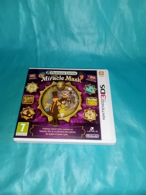Professor Layton and the Miracle Mask Nintendo 3DS Game VGC.