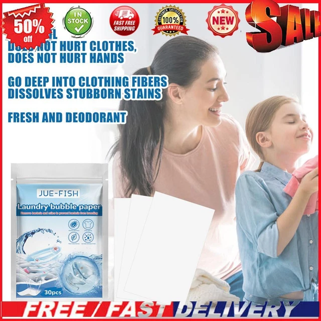 30pcs Laundry Detergent Sheets Concentrated Detergent Laundry Soap Deep Cleaning