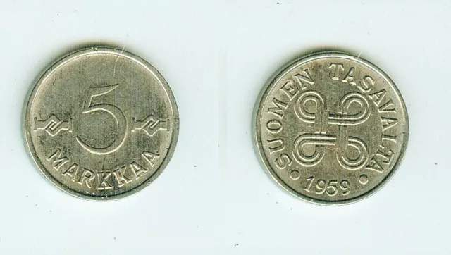 5 Markkaa. 1959    Finnland