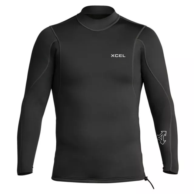 Xcel Axis 2/1mm Mens Long Sleeve Wetsuit Top - Black