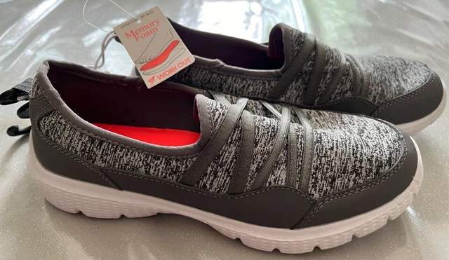 PRIMARK LADIES GREY Mottle Memory Foam Workout Trainers Shoes Pumps UK Size 5 BN 4.20 PicClick UK
