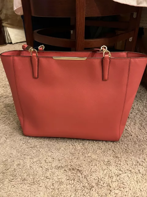 NWT Coach Madison East West Pink Saffiano Leather Tote/Shoulder Bag 29002