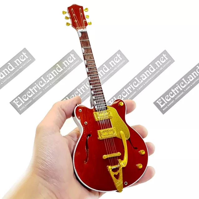 Mini Guitar scale 1:4 GEORGE HARRISON beatles miniature rock gadget collectible