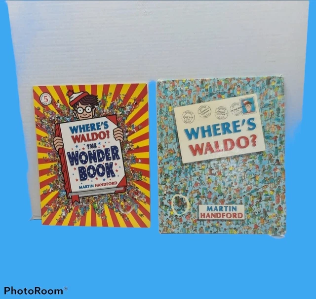 2 WHERES WALDO books one soft cover one 1987 banned edition "Beach Nude
