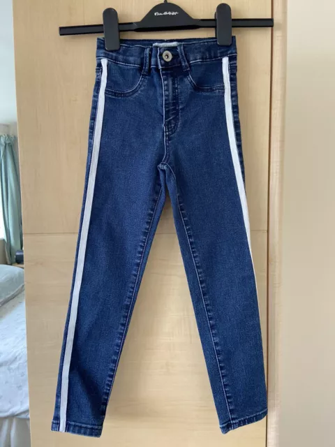 Zara Kids Denim Collection Blue Skinny Jeans For Girls Aged 6 Years