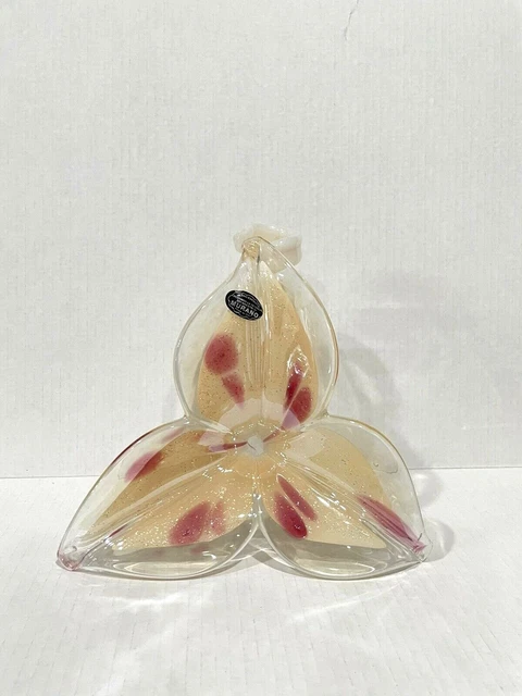 MURANO VETRO ESEGUITO secondo La Tecnica Dei maestri Art Glass Lily